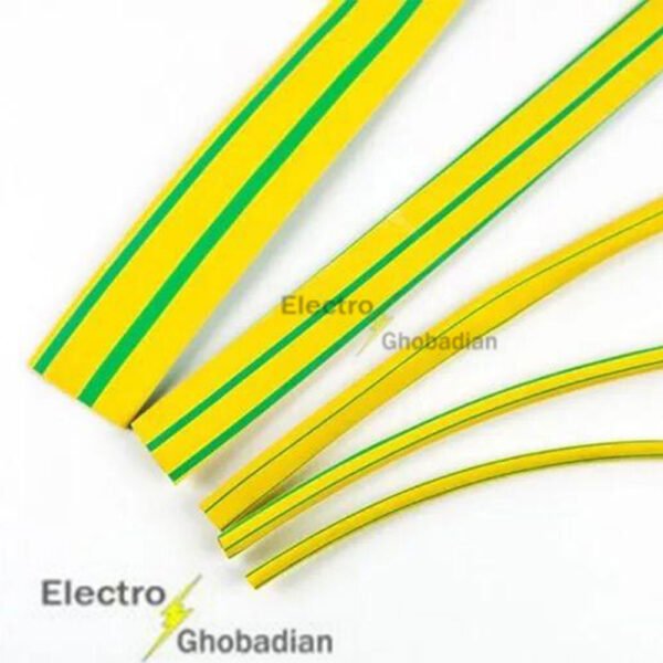 روکش حرارتی تک لایه قطر 28 میلیمتر شفاف-سفید-ارت-سبز