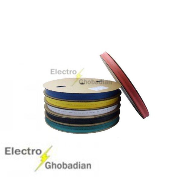 روکش حرارتی تک لایه قطر 28 میلیمتر آبی-قرمز-زرد